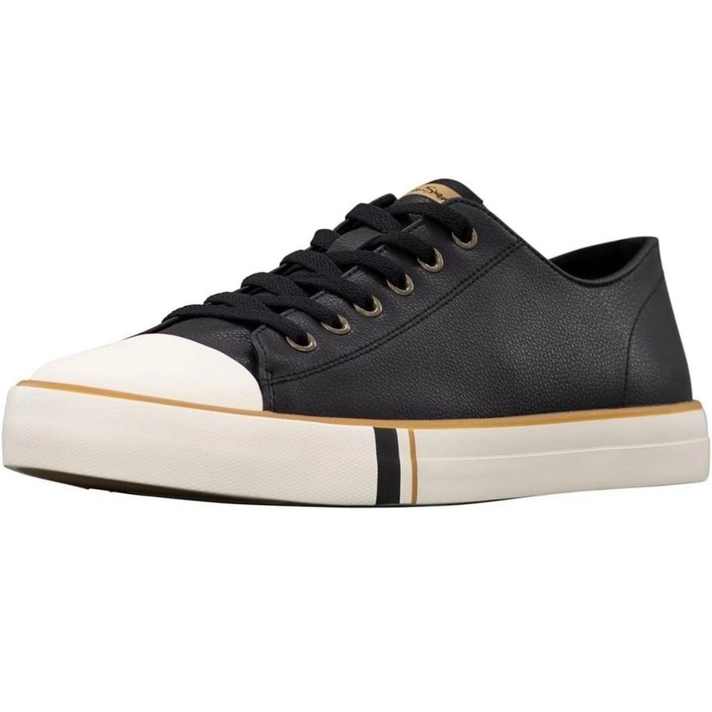New Ben Sherman Men's Casual Sneakers Black‎ Lace Up Shoes Size 9.5 Dorset LO LX